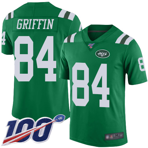 New York Jets Limited Green Youth Ryan Griffin Jersey NFL Football #84 100th Season Rush Vapor Untouchable